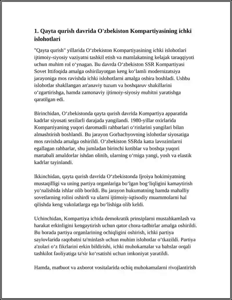 QAYTA QURISH YILLARIDA O'ZBEKISTONDA IJTIMOIY-SIYOSIY VAZIYAT 3