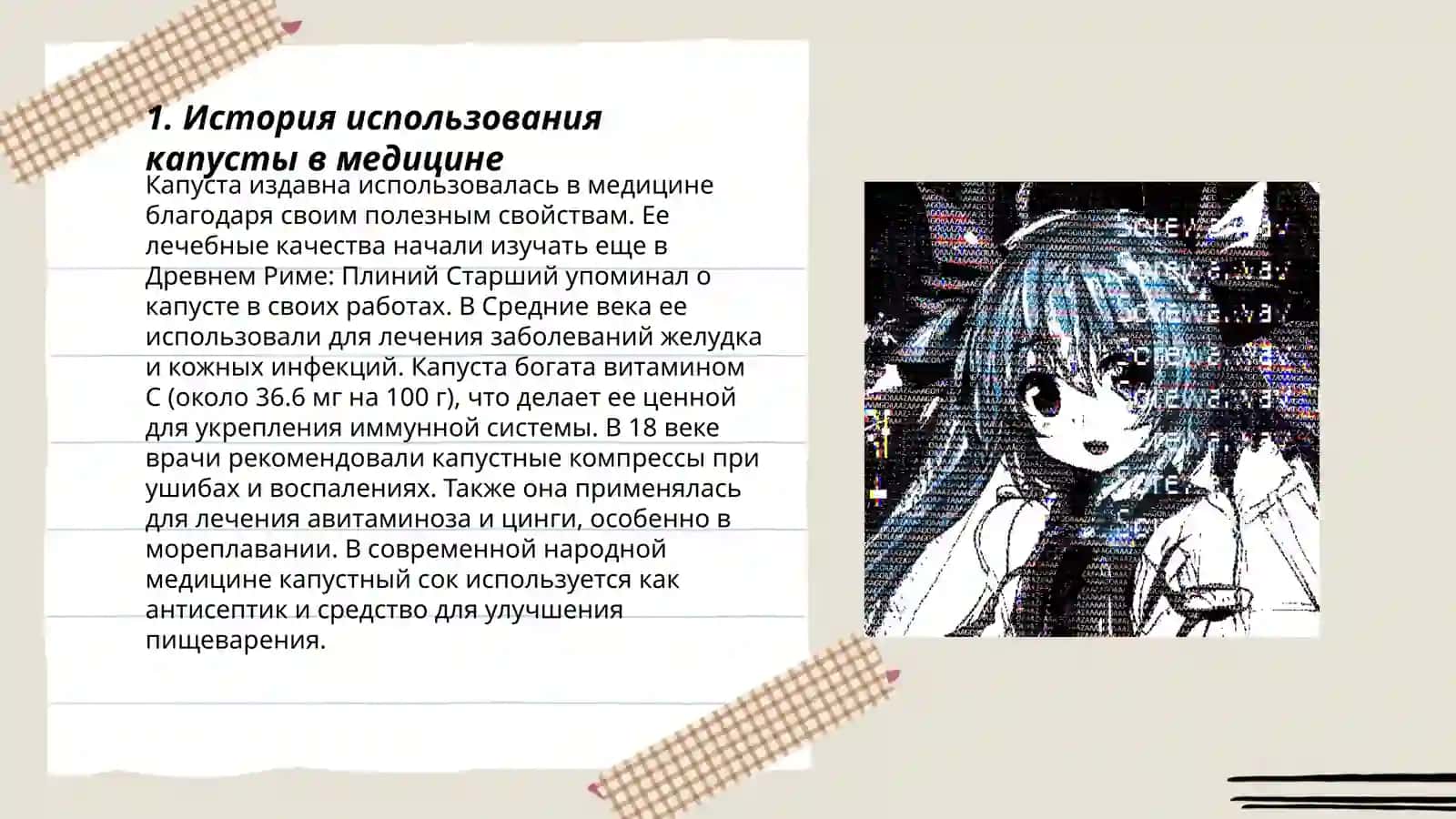 Капуста и её значение в медицине 3