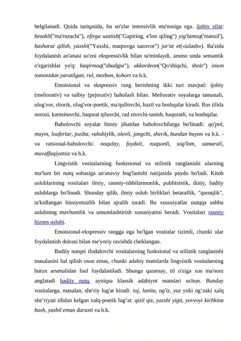 TILNI LEKSIK-SEMANTIK DARAJADA TAHLIL QILISH METODLARI 3