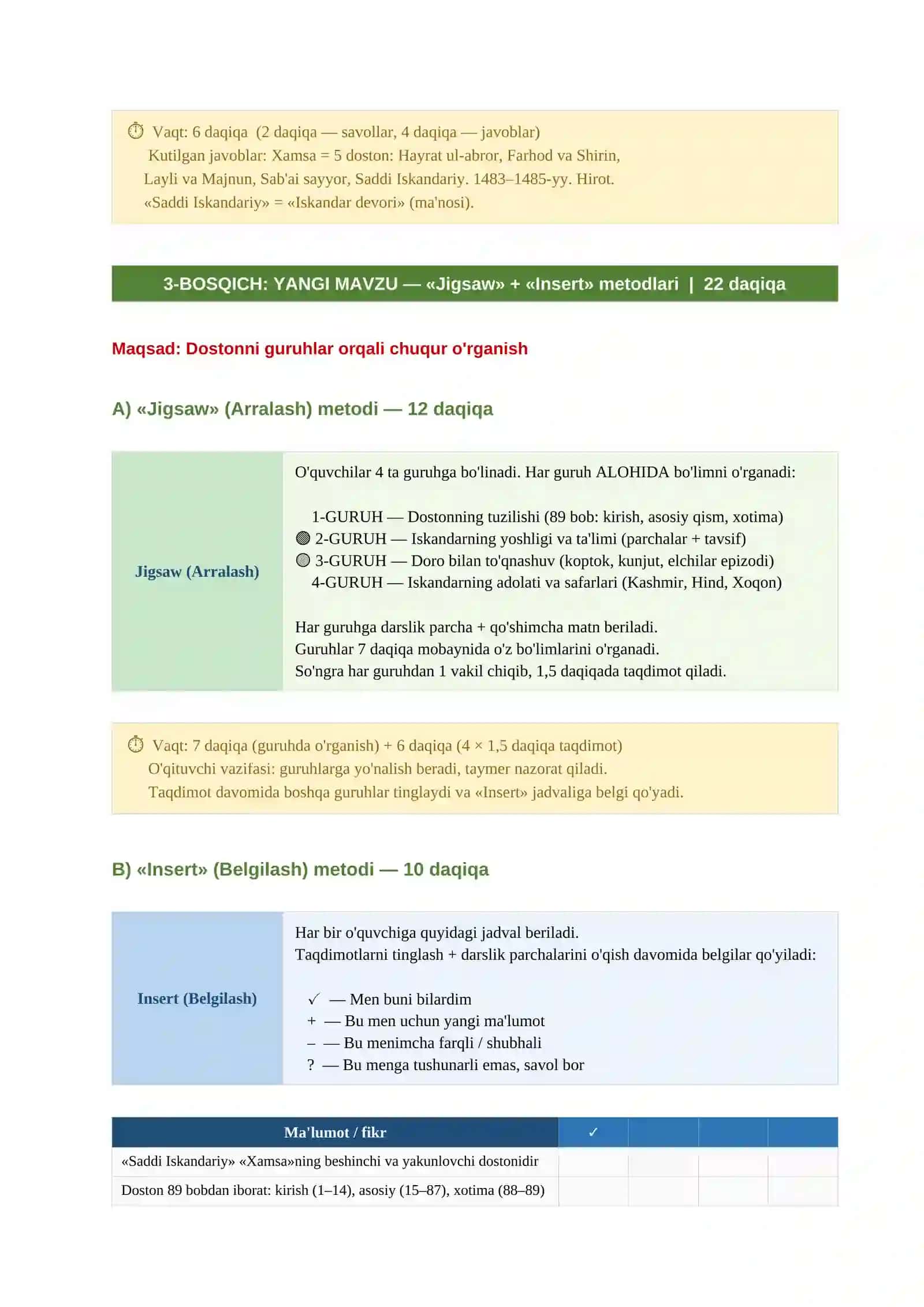 DARS ISHLANMA (Interaktiv metodlar asosida) 3