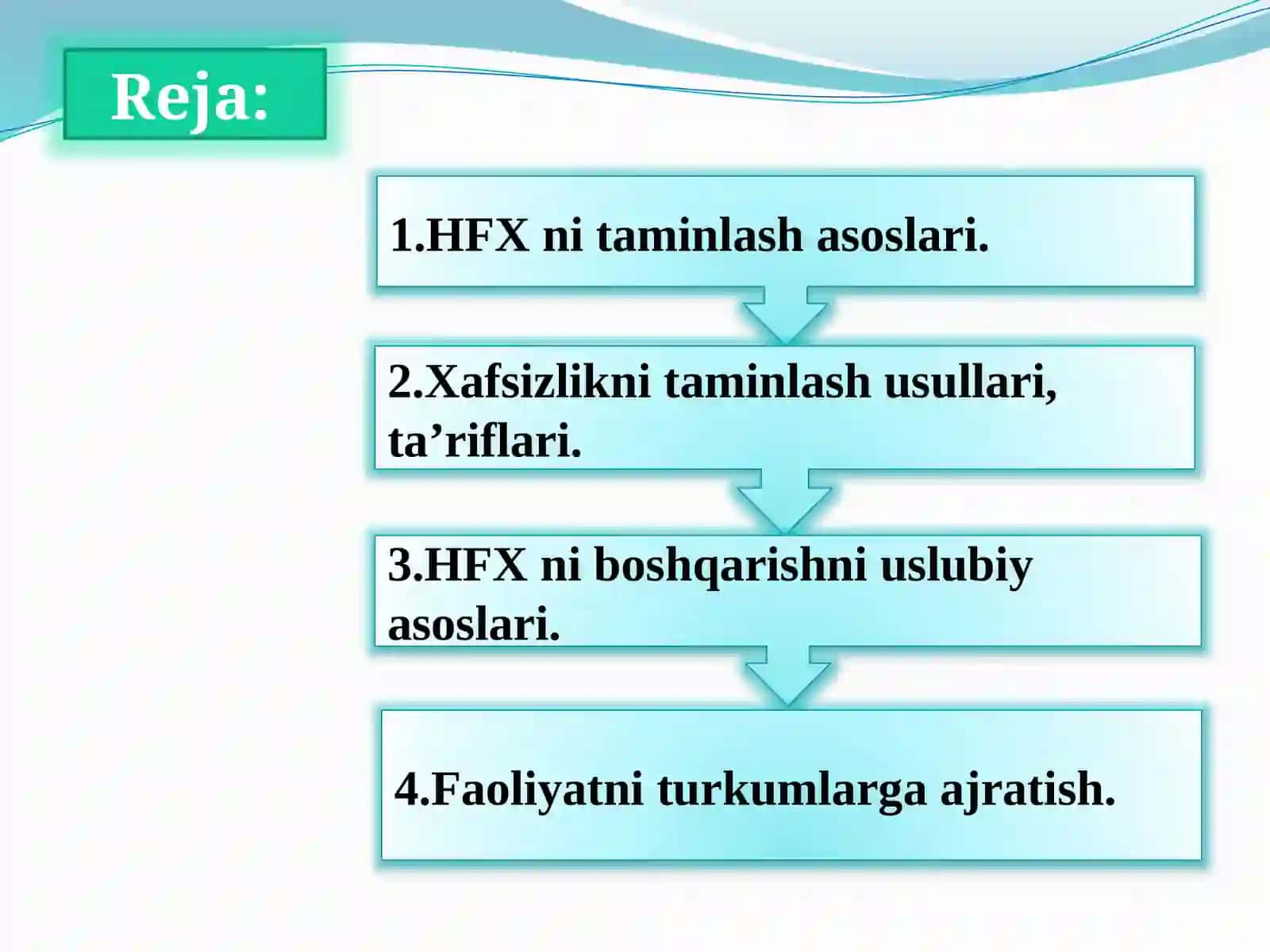 Hayot faoliyati xavfsizligini ta’minlash tamoyillari uslublari 3