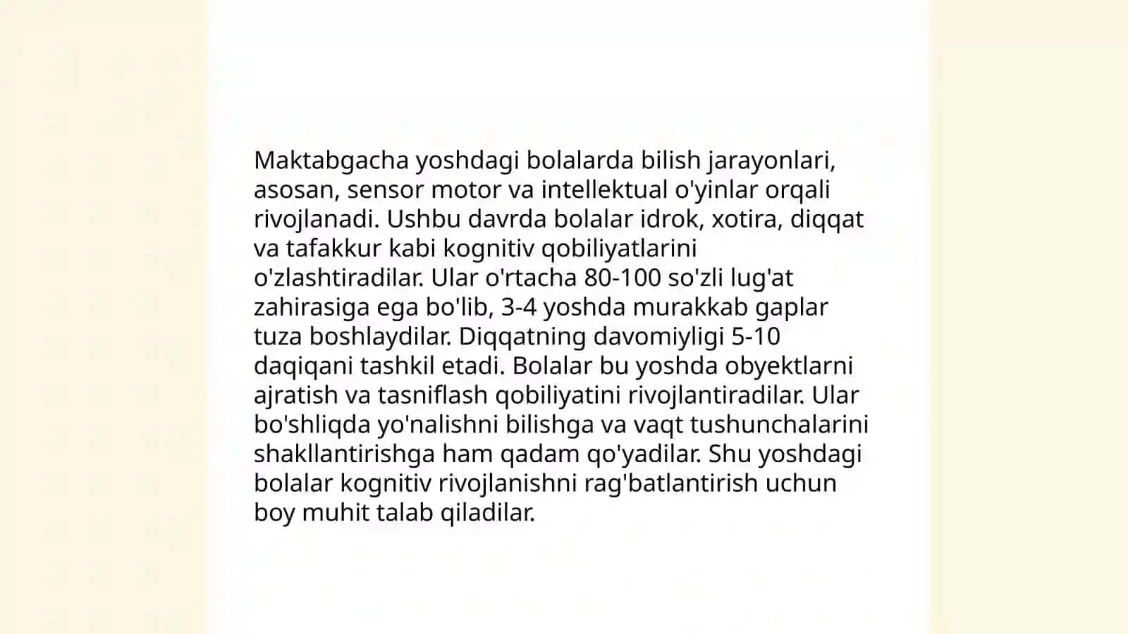 Maktabgacha tarbiya davrida bilish jarayonlari va nutqning rivojlanish qonuniyatlari 3