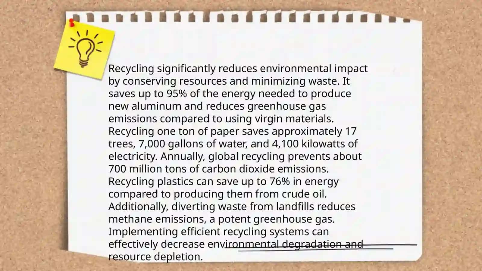 The importance of recycling 3