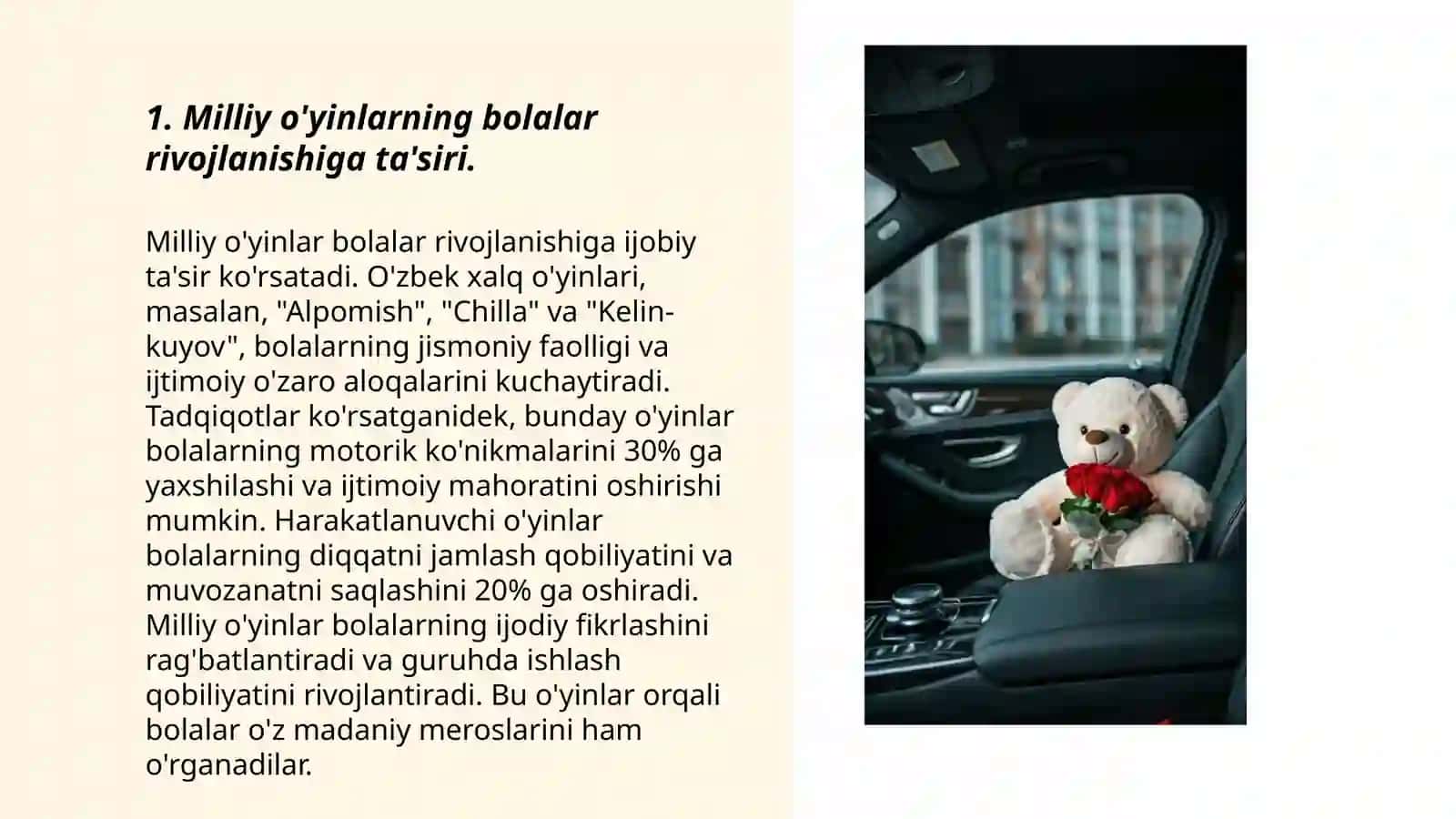Milliy va harakatli o'yinlarni bolani yoshiga mos holda tanlash,tahlil qilish va o'tkazish 3