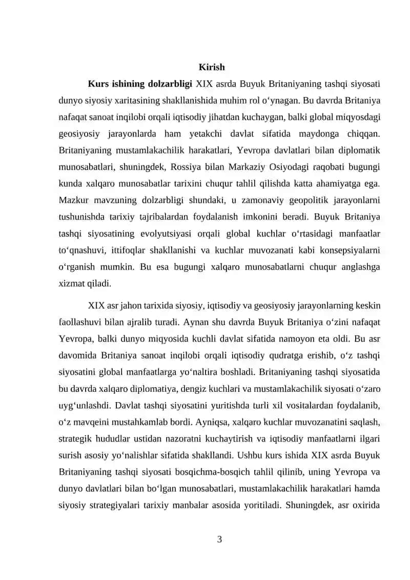 XIX asrda Buyuk Britaniya tashqi siyosati 3