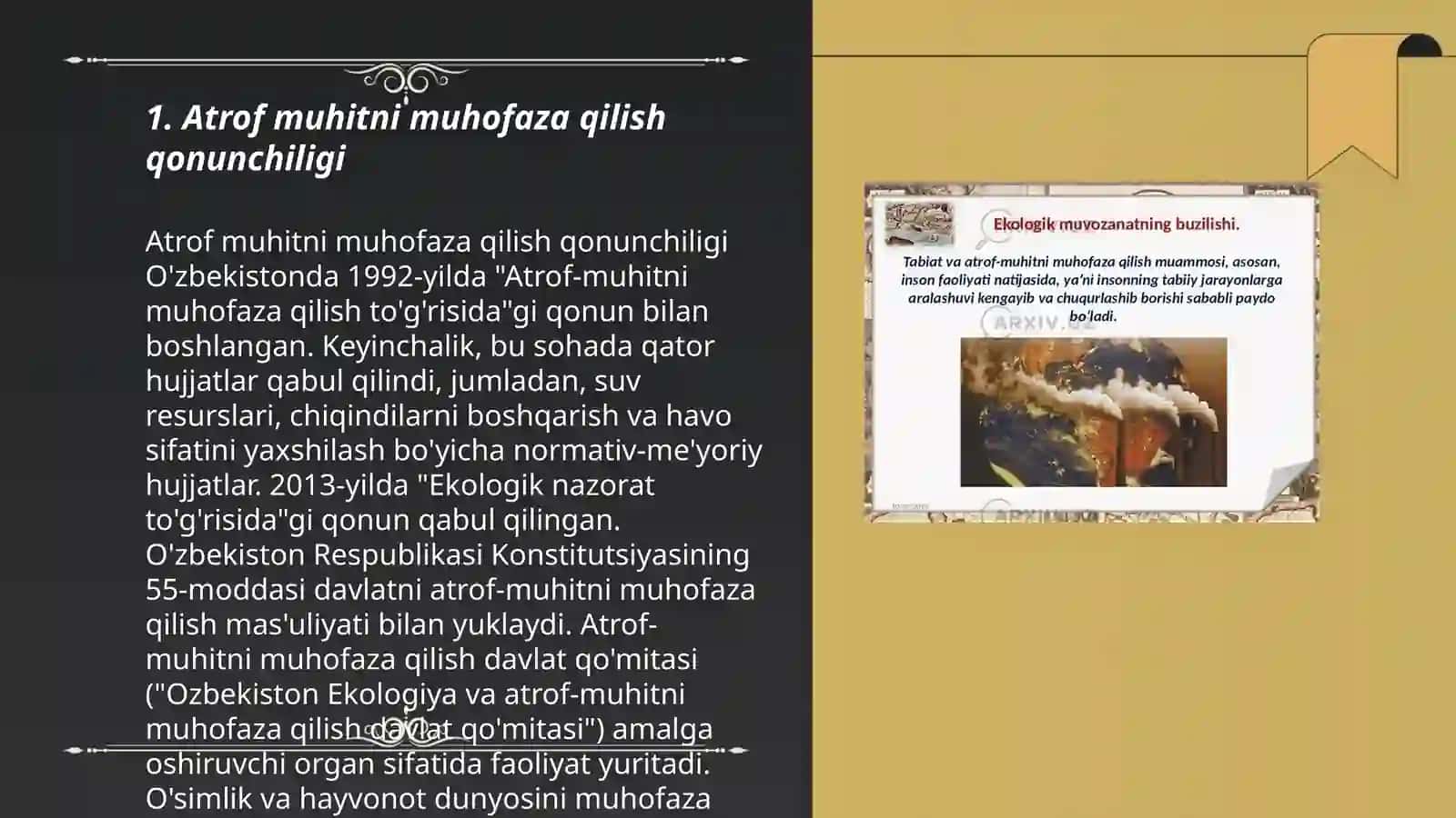 Atrof muhitni muhofaza qilish qonunchiligi 3