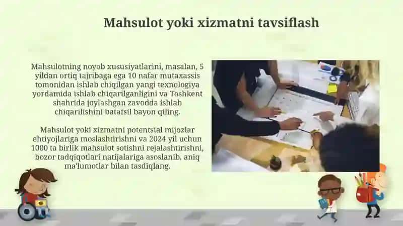 Biznes faoliyatida biznes rejani ishlab chiqarish tartibi 3