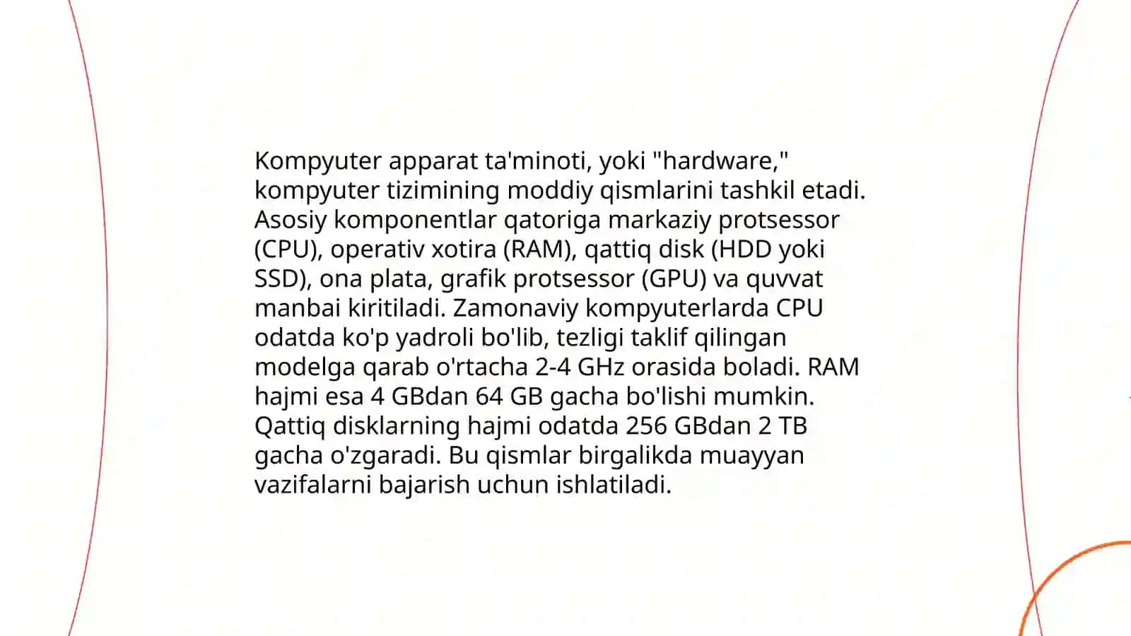 Zamanoviy shaxsiy kompyuter texnologiyalari 3