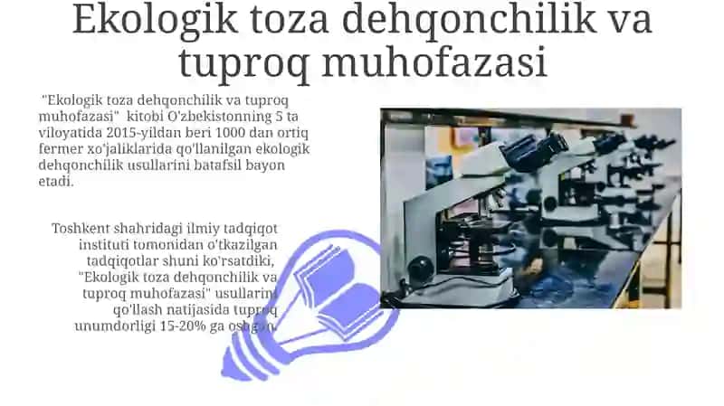 Ekologik toza dehqonchilik va tuproq muhofazasi 3
