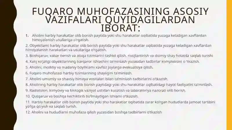fuqaro muhofazasi tibbiyot xizmati, vazifasi, tashkiliy tamoyillari 3