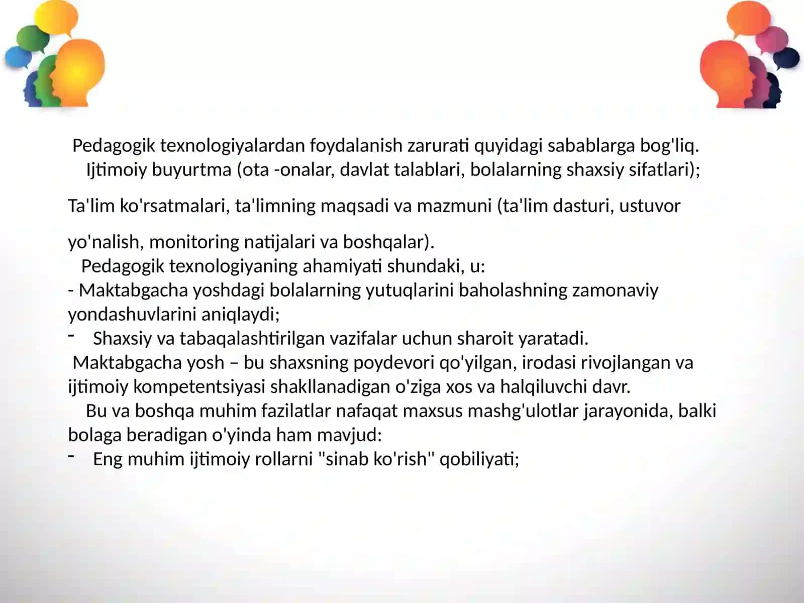 Maktabgacha yoshdagi bolalarda bilish jarayonlarini rivojlantirishda o’yin  texnologiyalardan foydalanish 3