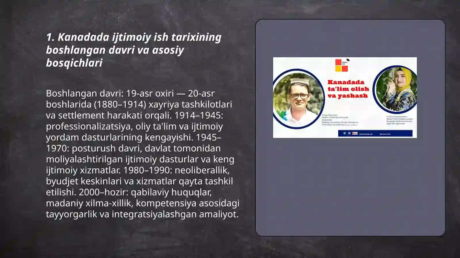 Kanadada ijtimoiy ish tarixi 3