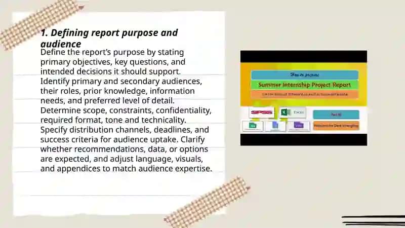 Preparing reports 3