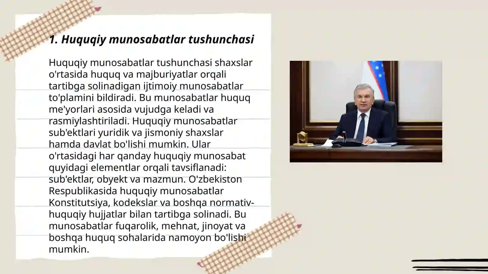 Huquqiy munosabatlarni yuzaga kelish asoslari 3