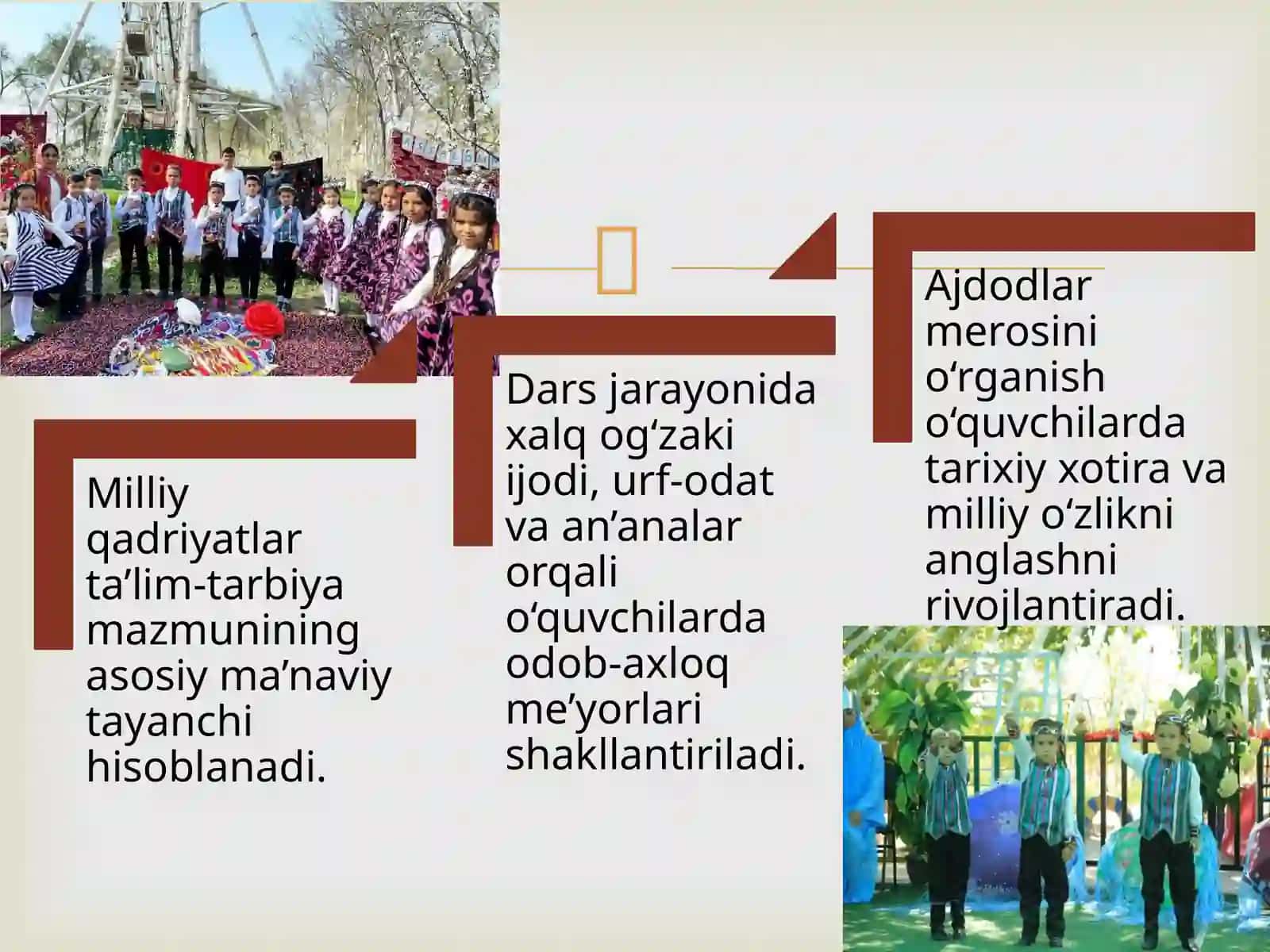 Ta’lim jarayonida milliy qadriyatlarning o‘rni 3