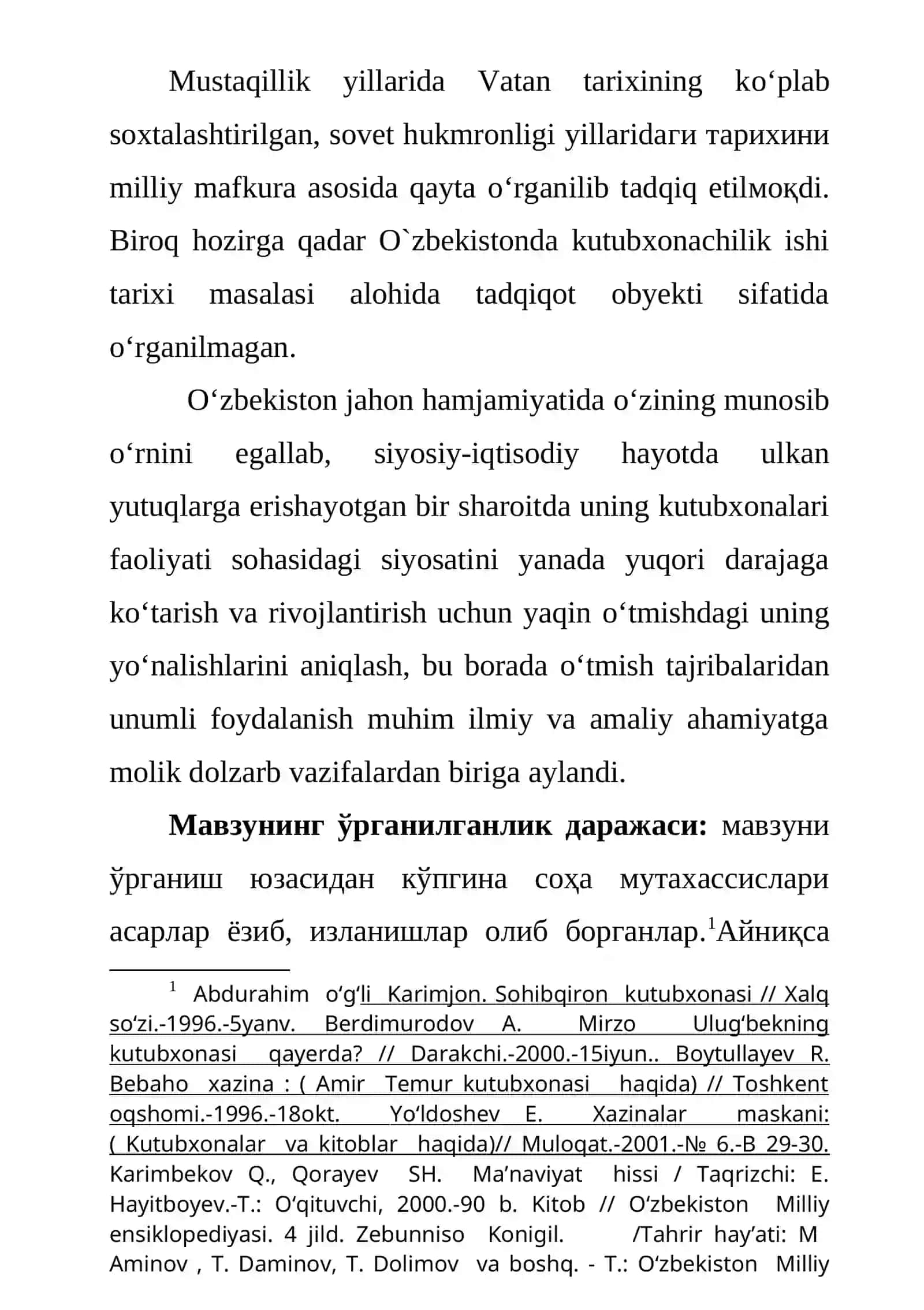 O`zbekistonda kutubxonachilik ishi tarixi 3