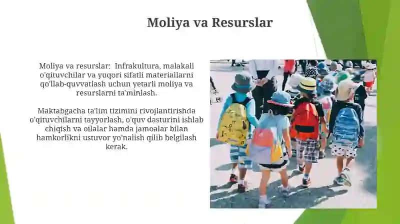 Maktabgacha talim tizimini rivojlantirishning ustuvor yonalishlari 3