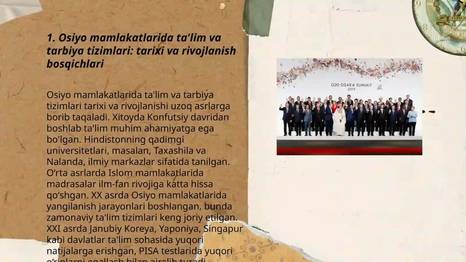 Osiyo mamlakatlarida ta'lim tarbiyaning o'ziga xos xususiyatlari 3