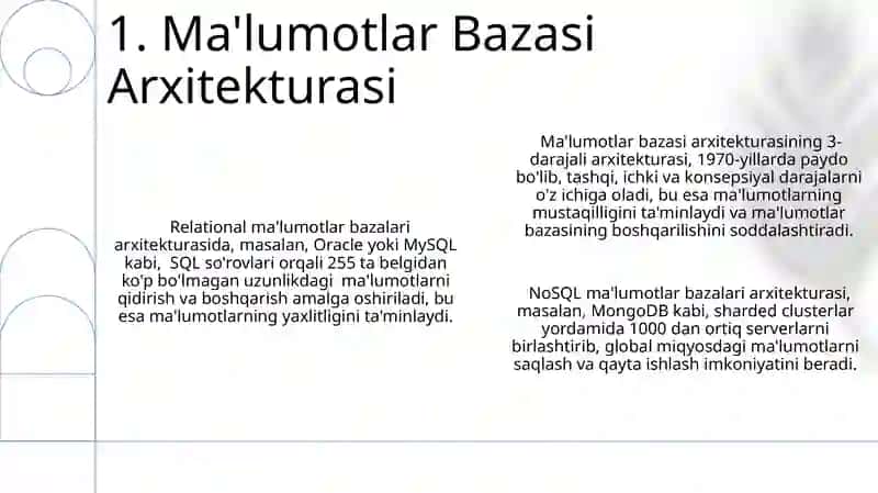 Ma'lumotlar Bazasining Asosiy Komponentlari 3