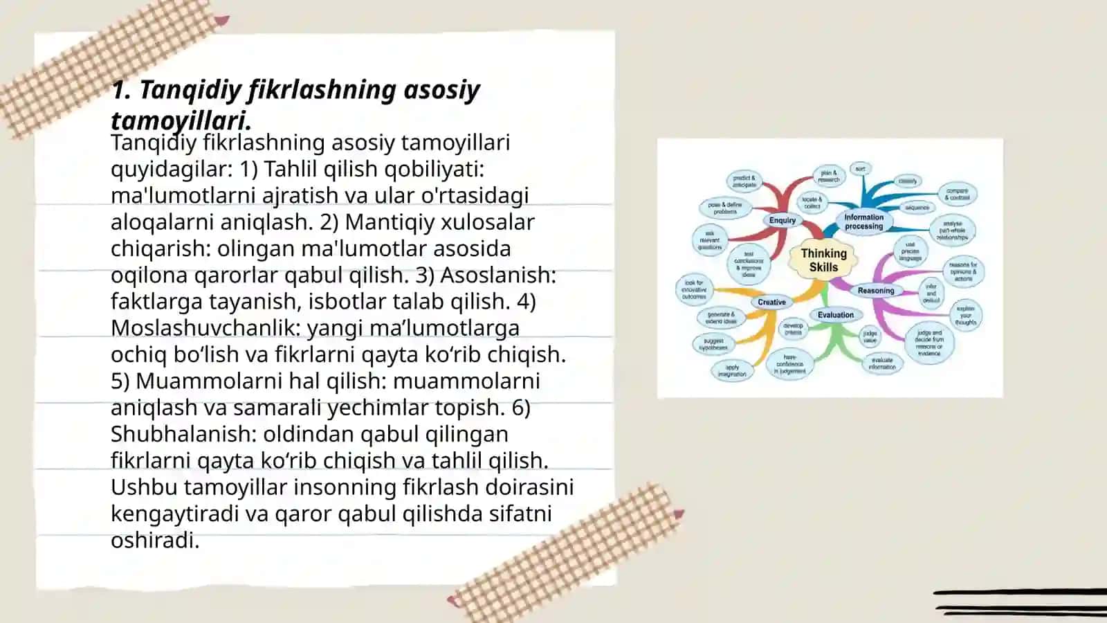 Tanqidiy fikrlashning asosiy tamoyillari 3