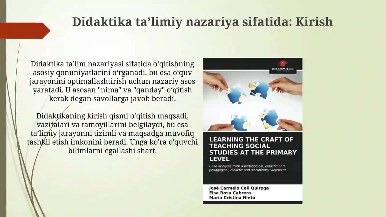 Didaktika pedagagik ta'lim nazariyayi sifatida 3
