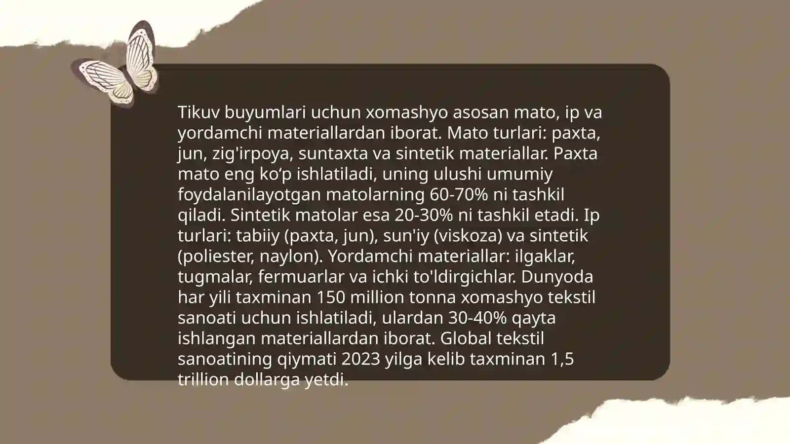 Tikuv buyumlarini ishlab chiqarish texnologik jarayonlarni loyihalash bosqichlari 3