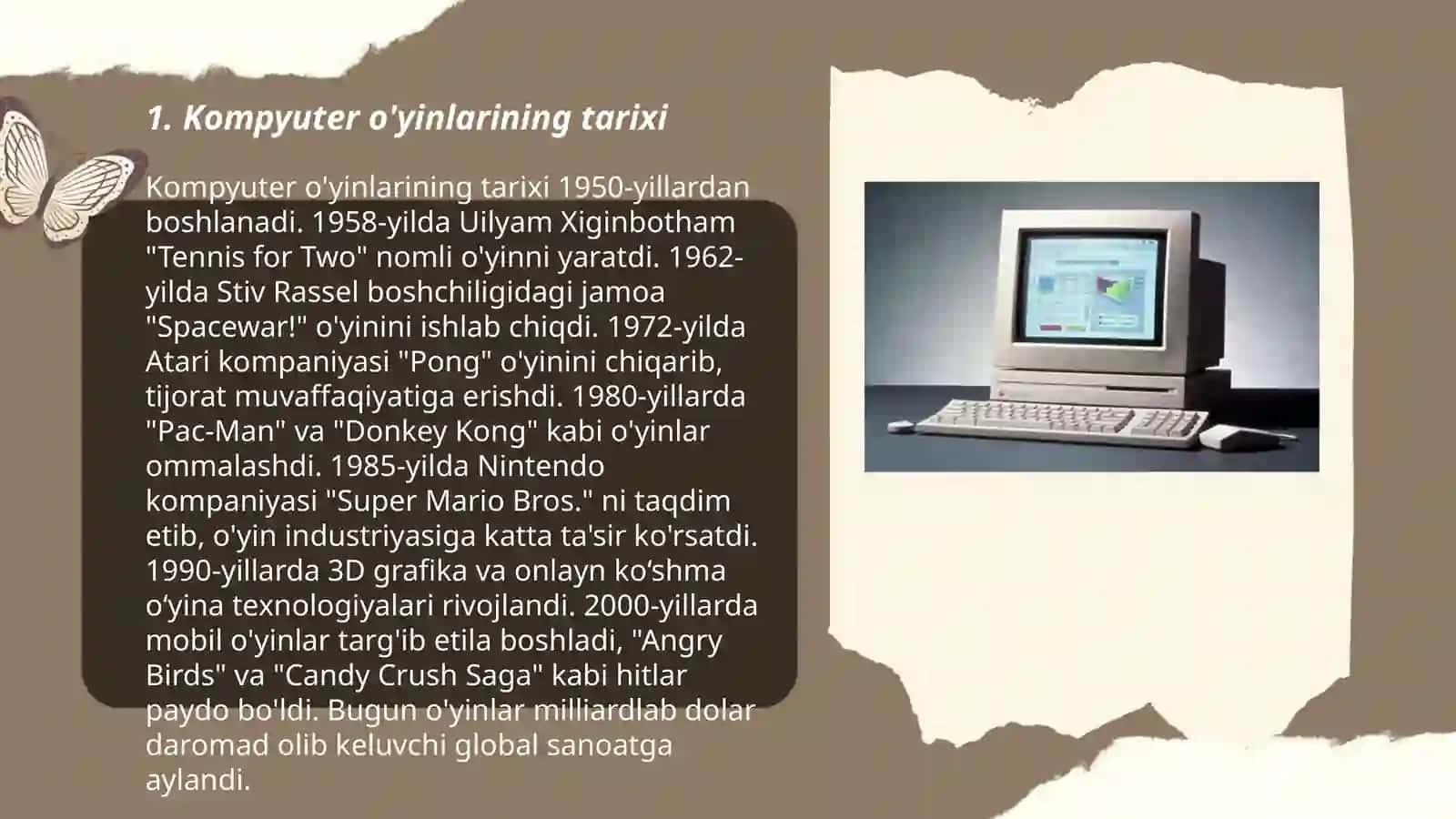 Kompyuter o'yinlari. Manqurtlik vositasi 3