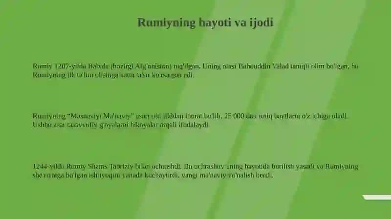 J.Rumiyning"Ovchivalochin"rivoyatiningmohiyativauningtarbiyaviyahamiyati 3
