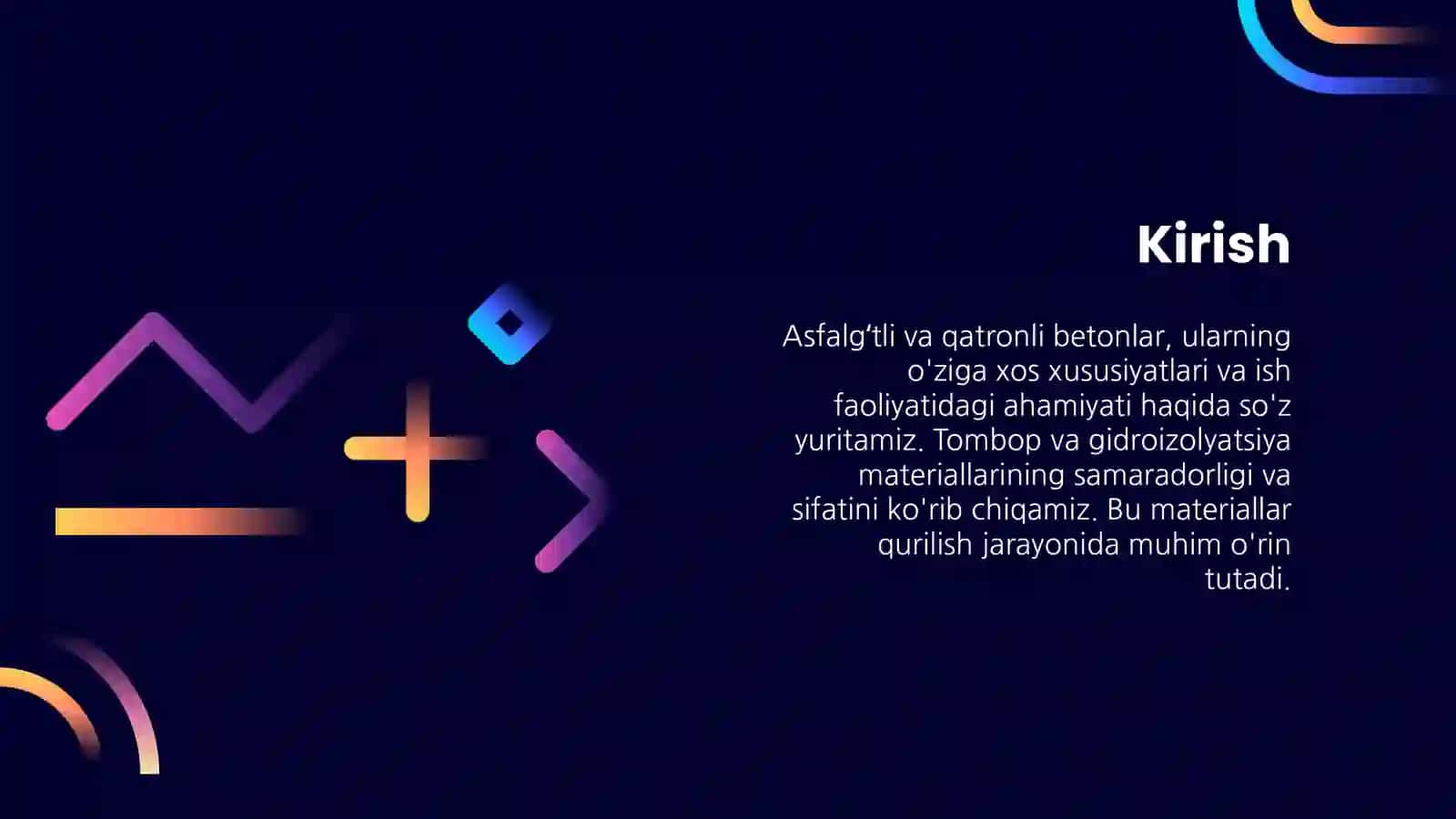 Asfalg‘tli va qatronli betonlar va qorishmalar Tombop, gidroizolyatsiya va zichlovchi materiallar 3