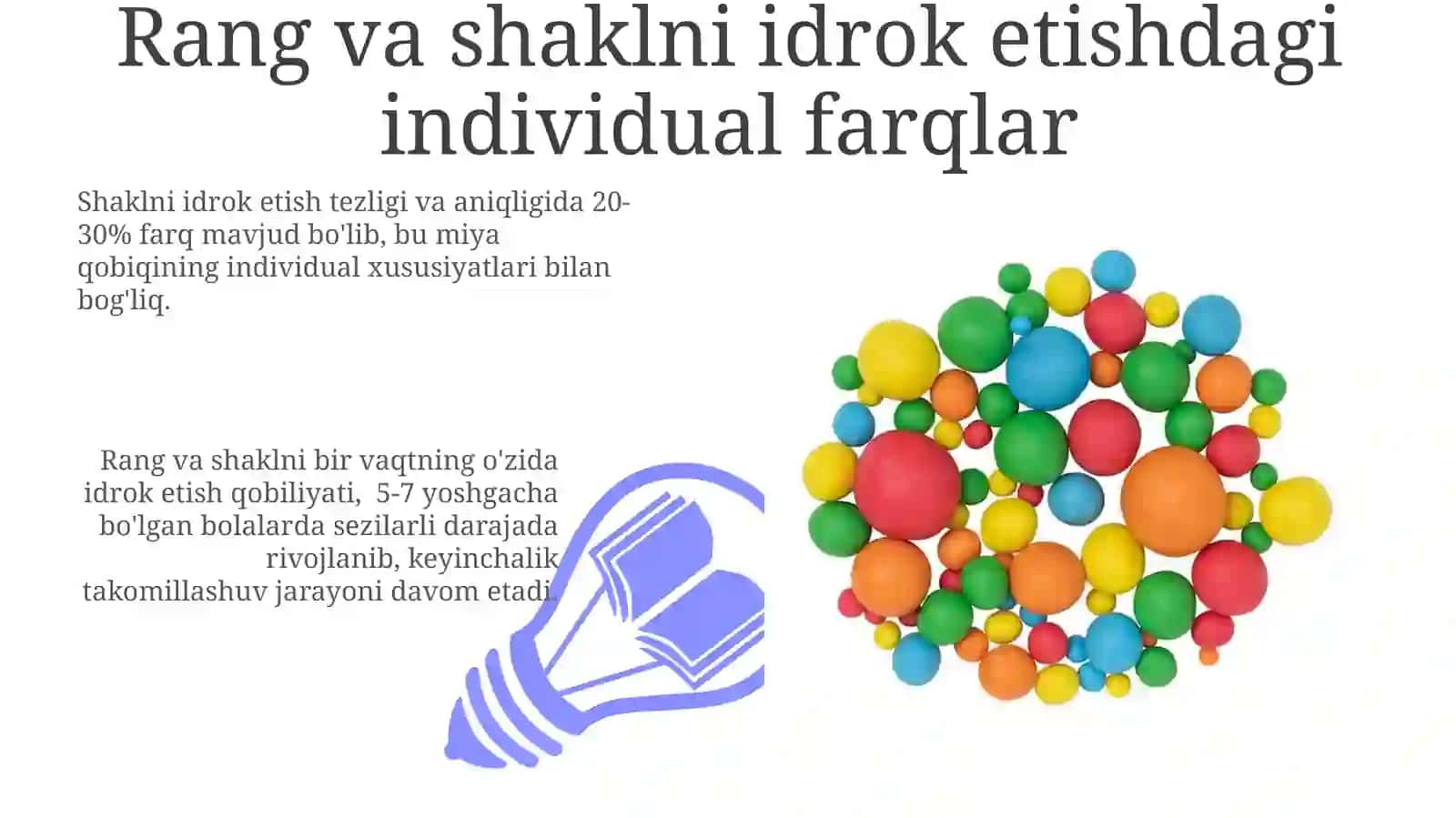 Ranglarni va shakllarni ajrata olish qobilyatini shakllantirish 3