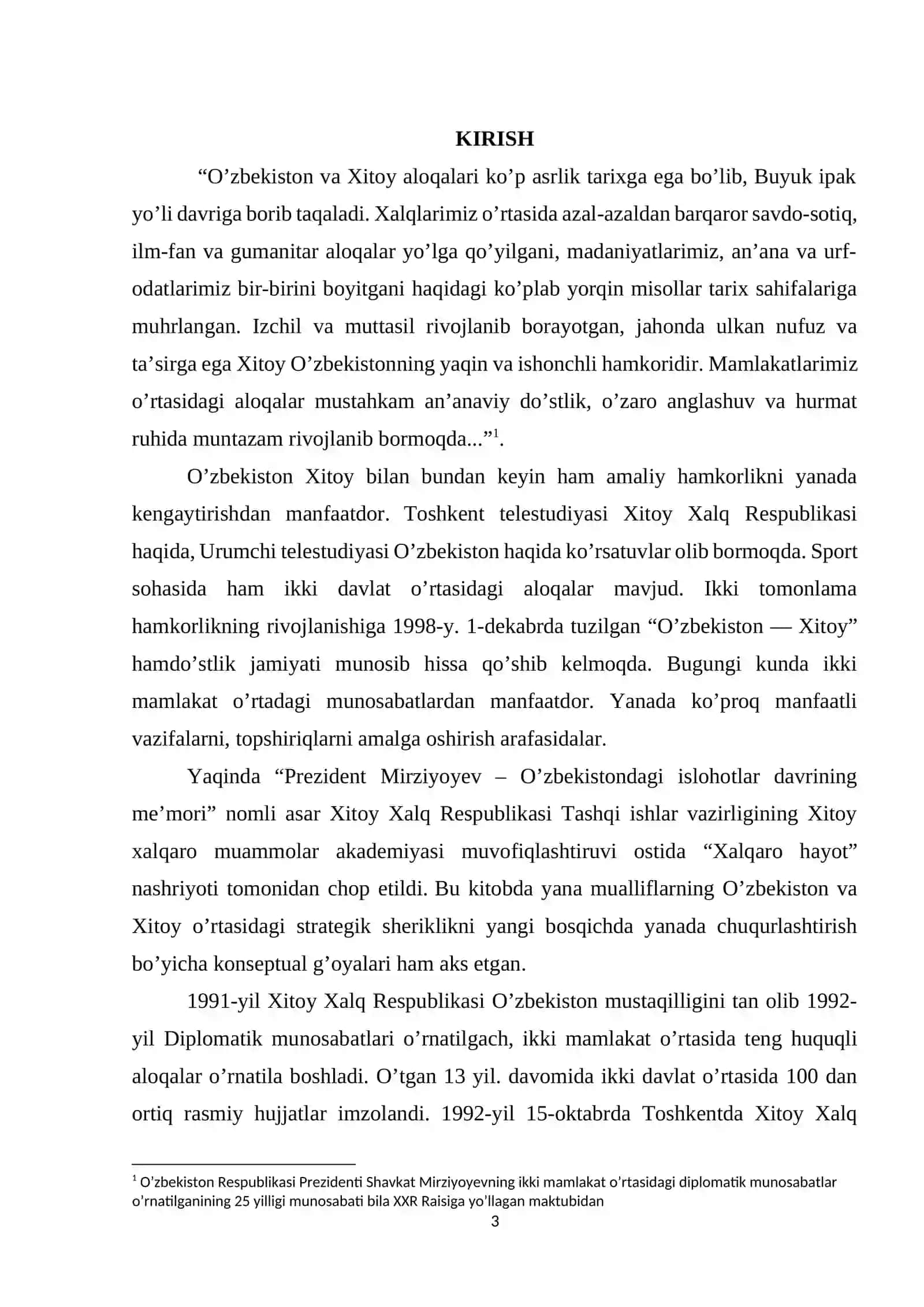 TILI O’RGANILAYOTGAN MAMLAKAT ADABIYOTI" FANIDAN KURS ISHI 3