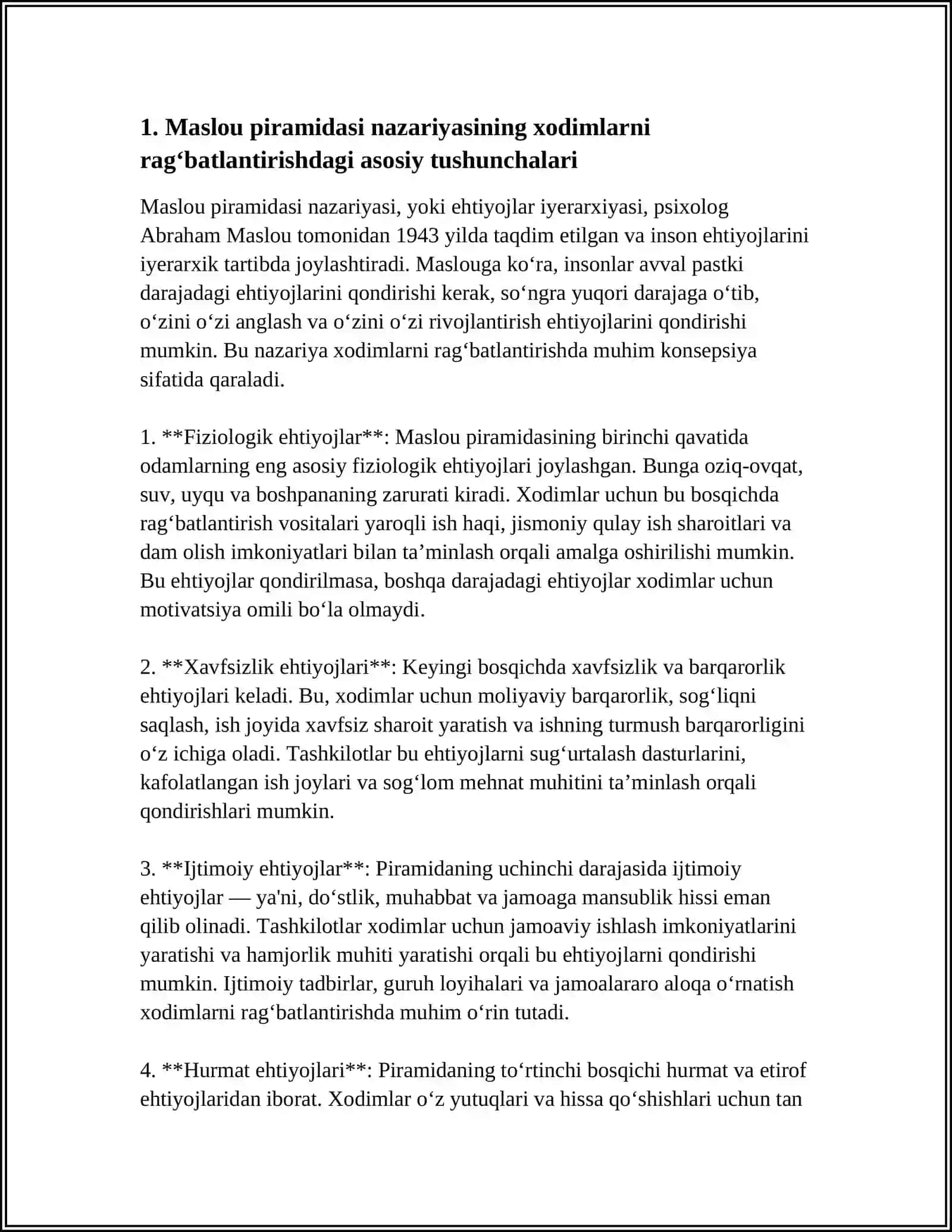 XODIMLARNI RAG‘BATLANTIRISHDA MASLOU PIRAMIDASINING AHAMIYATI 3
