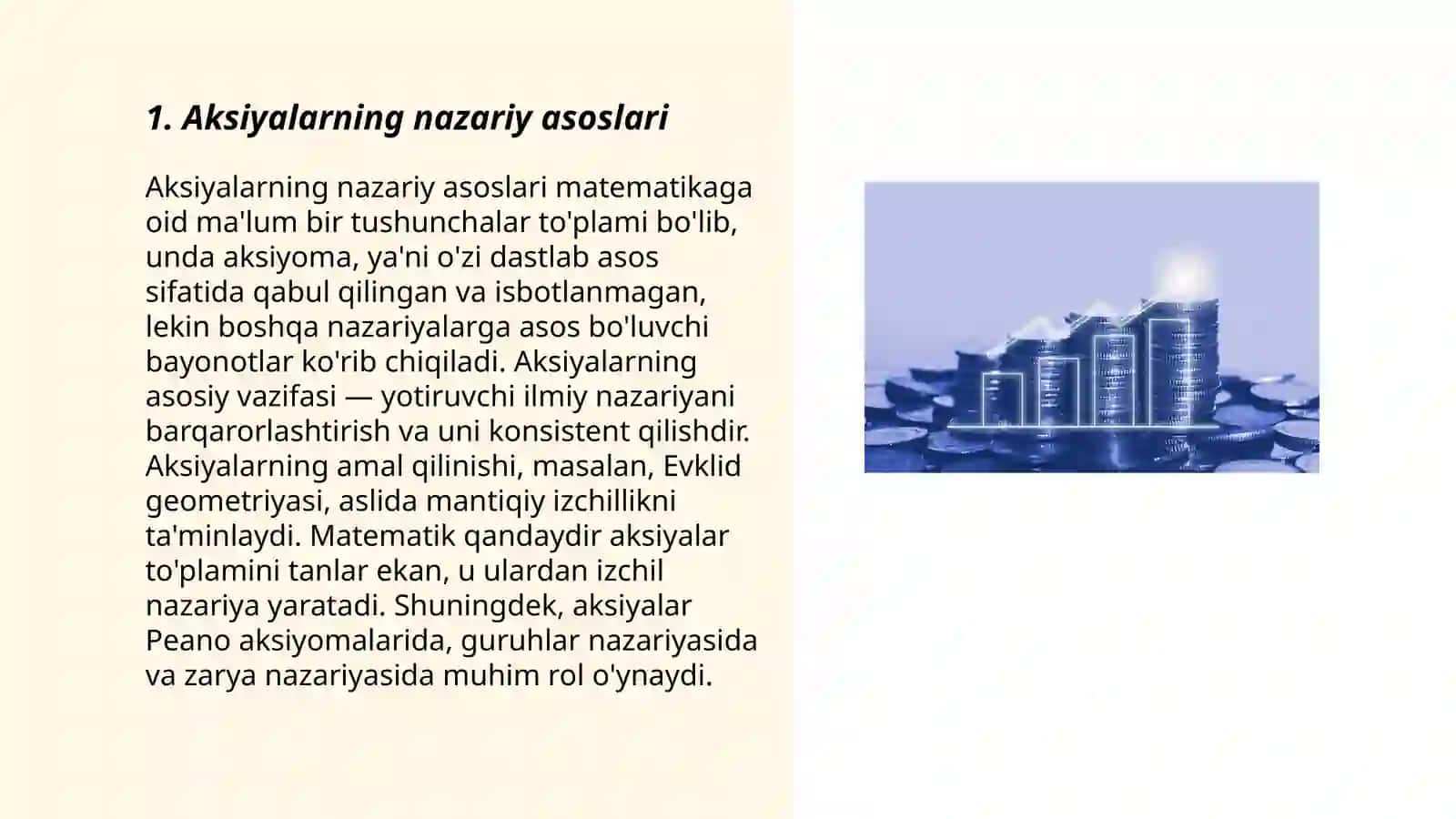 Aksiyalarni baxolanishi va xususiyatlari 3