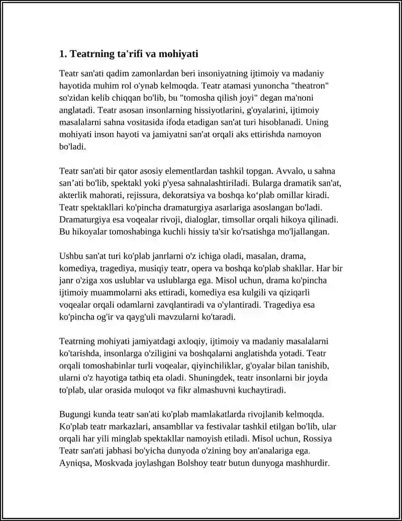 TEATR HAQIDA TUSHUNCHA 3