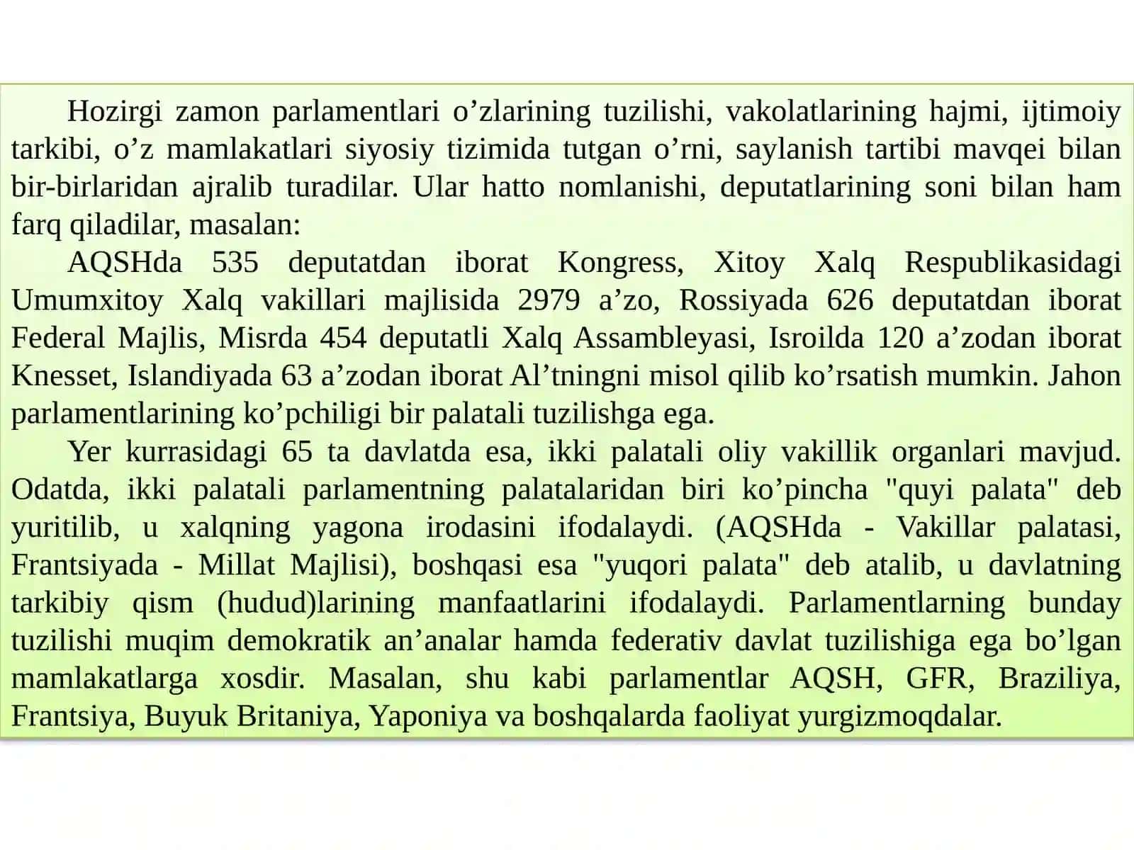 O’zbekiston Respublikasi Oliy Majlisining 3