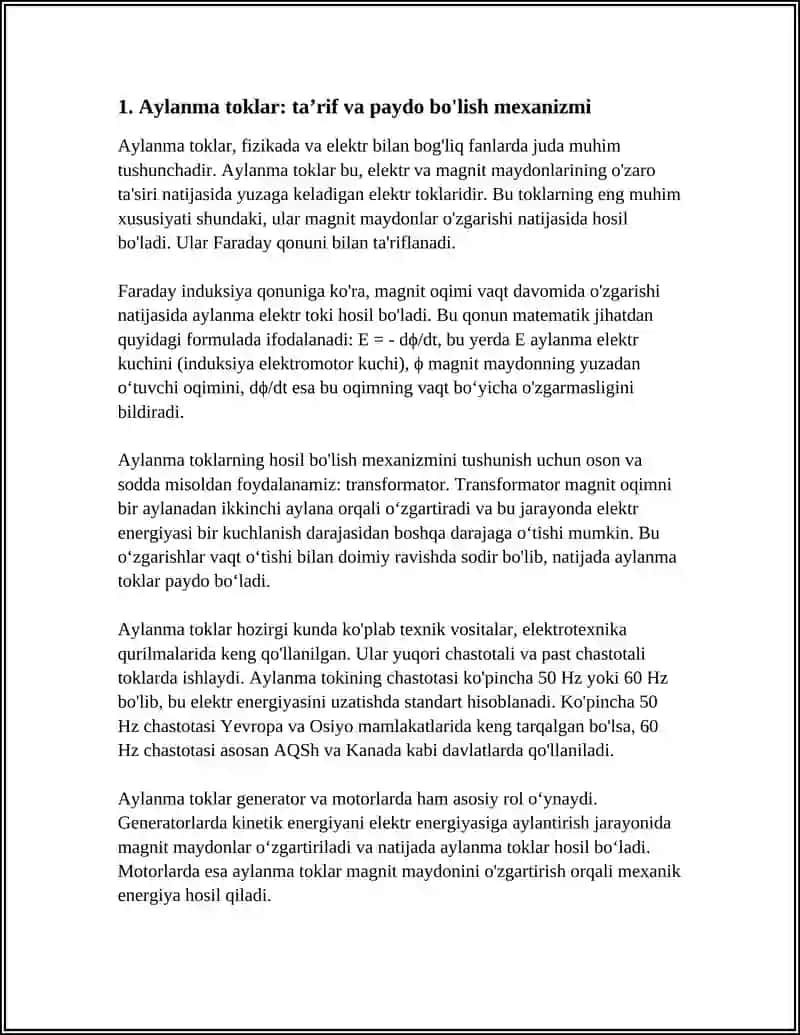 AYLANMA TOKLAR VA MAGNIT OQIMI 3