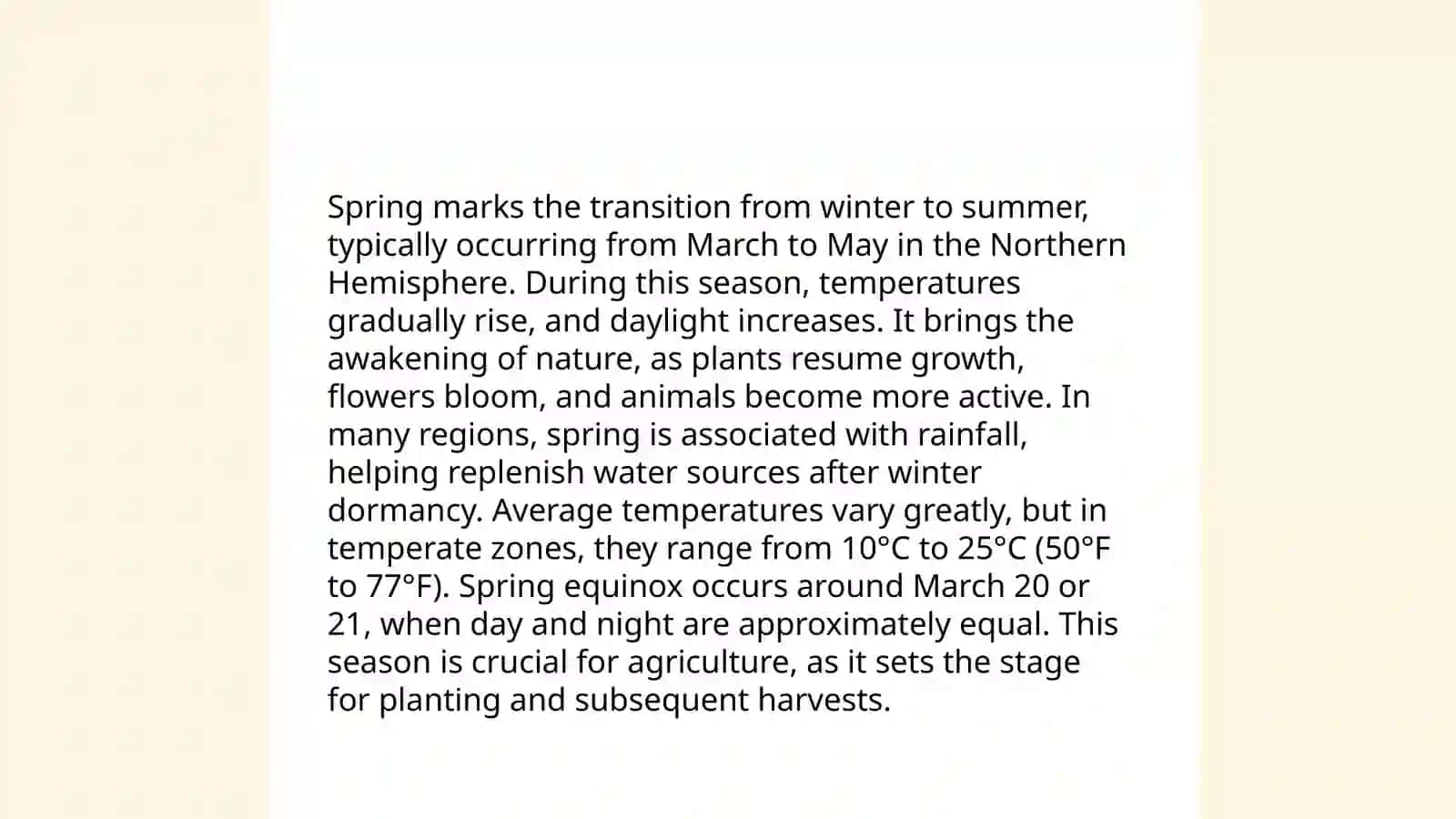 Four seasons of the year 3