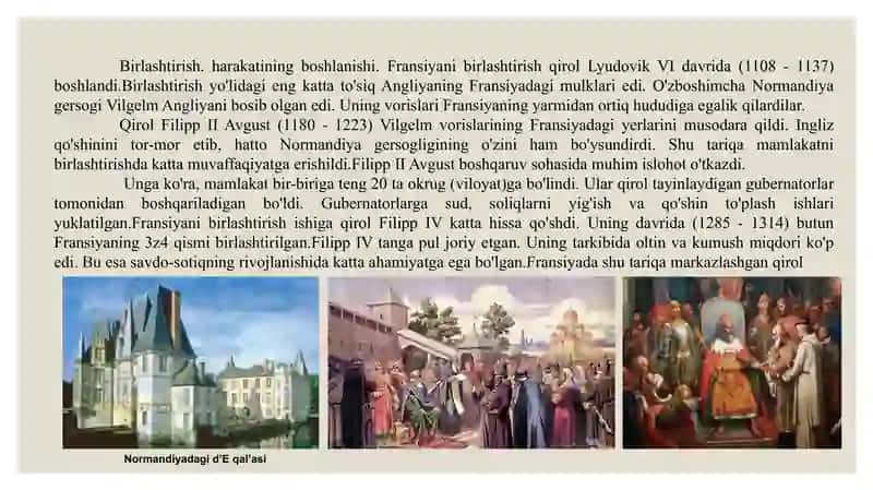 FRANSIYADA MARKAZLASHGAN DAVLATNING TASHKIL TOPISHI. 3