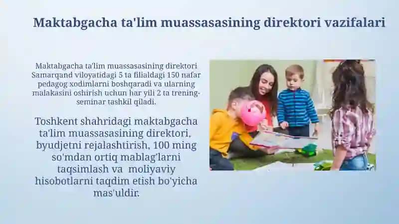 Maktabgacha ta'lim tashkiloti direktori 3