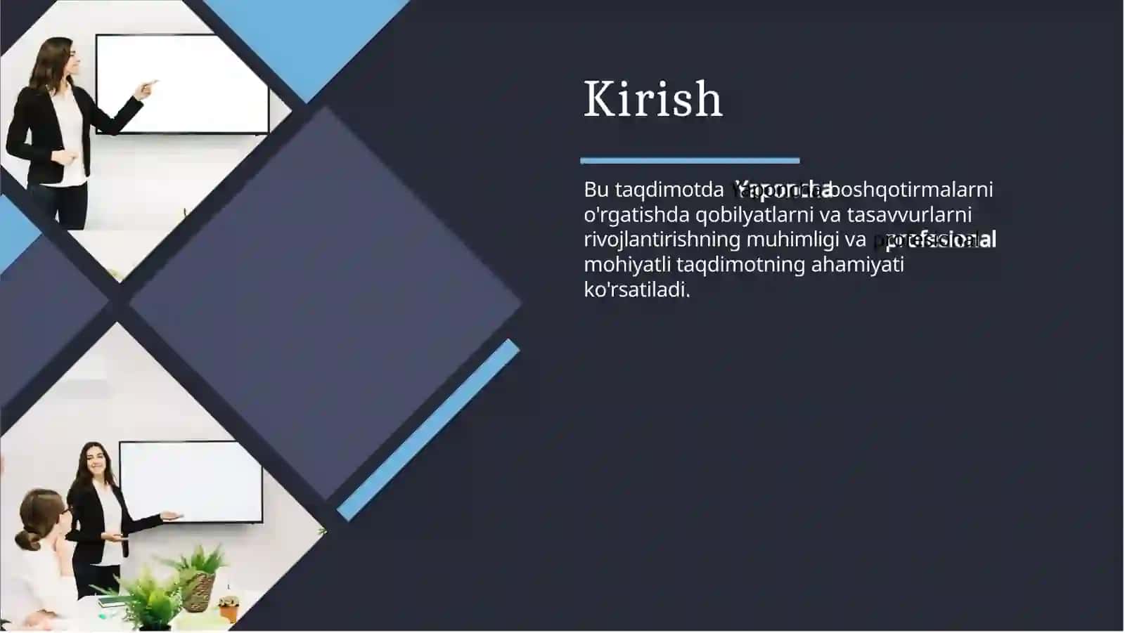 O'quvchilarning Yaponcha  boshqotirmalarini  o'rgatishda qobilyatlarni  va tasavvurlarni  rivojlantirish: Profesional  mohiyatli taqdimot 3