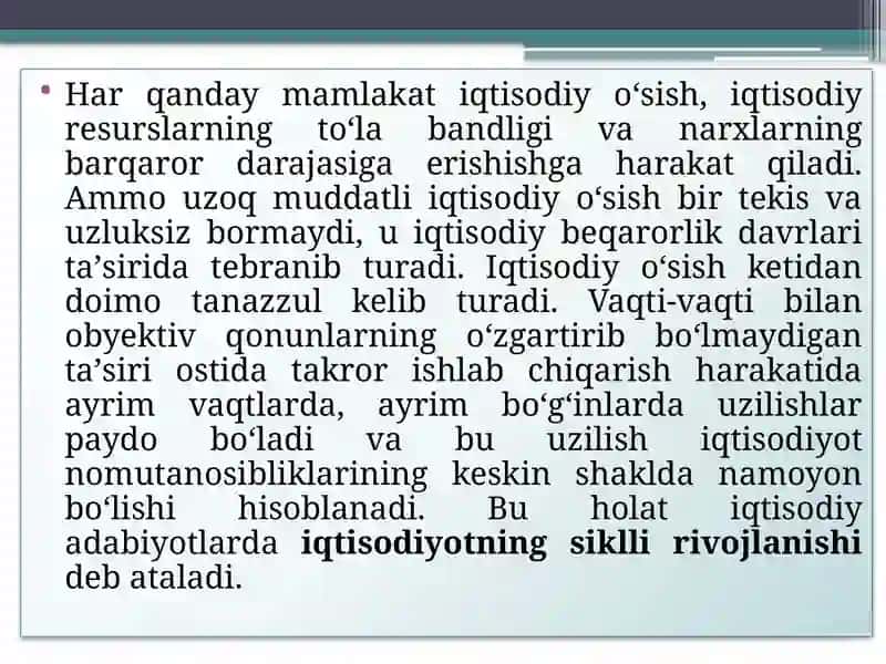 IqtisodiYotning  siklliligi  va makroiqtisodiy beqarorlik 3
