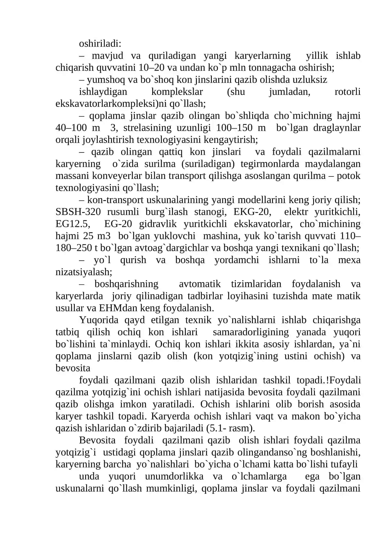 Foydali qazilma konlarini ochishning sxema va ketma-ketliklari 3