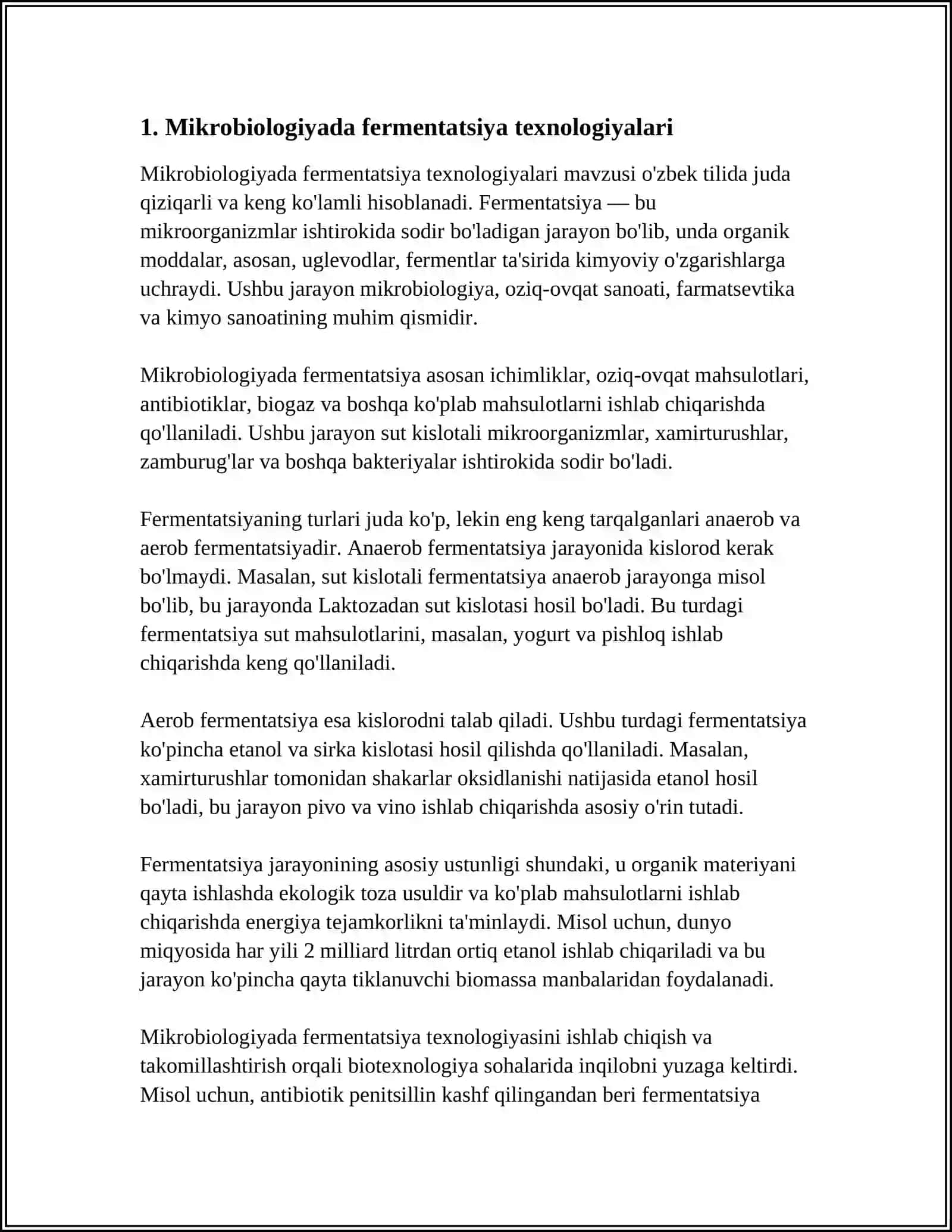 MIKROBIOLOGIYA TEXNOLOGIYASI 3