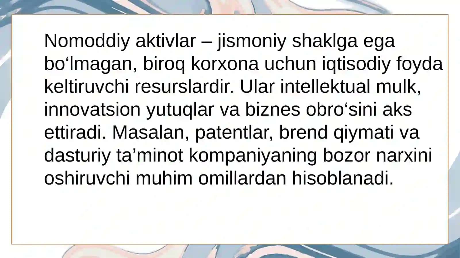 Asosiy vositalar va nomoddiy aktivlar hisobi 3