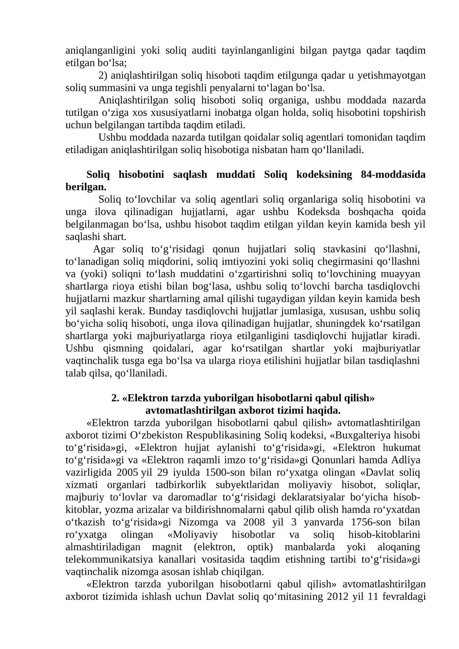 Elektron tarzda yuborilgan hisobotlarni qabul qilish ATda hisobotlar tahlili 3