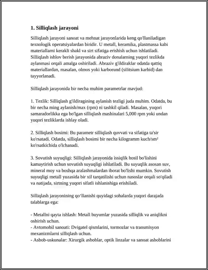 SILLIK CHEKLI KALIBRLAR YORDAMIDA SILLIK SILINDRSIMON YUZALARNING NAZORATI 3