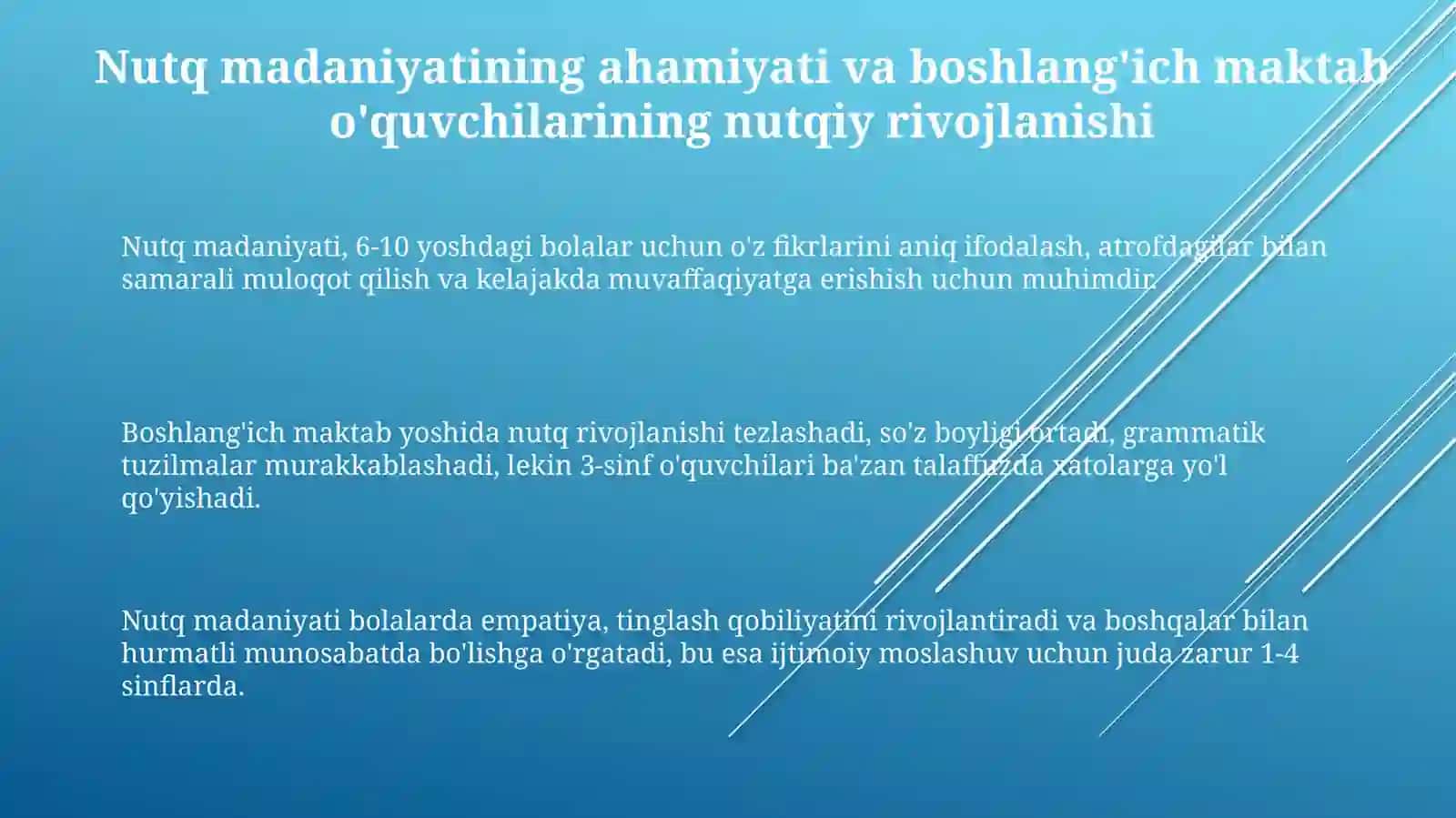 Nutq madaniyatini rivojlantirish 3
