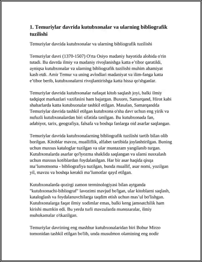 TEMURIYLAR DAVRIDA BIBLIOGRAFIYA 3