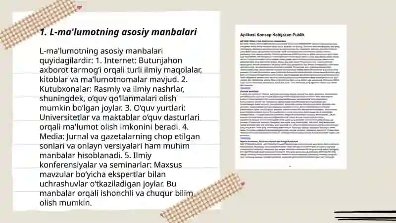 Shaxs toʻgʻrisida maʼlumot olish usullari 3
