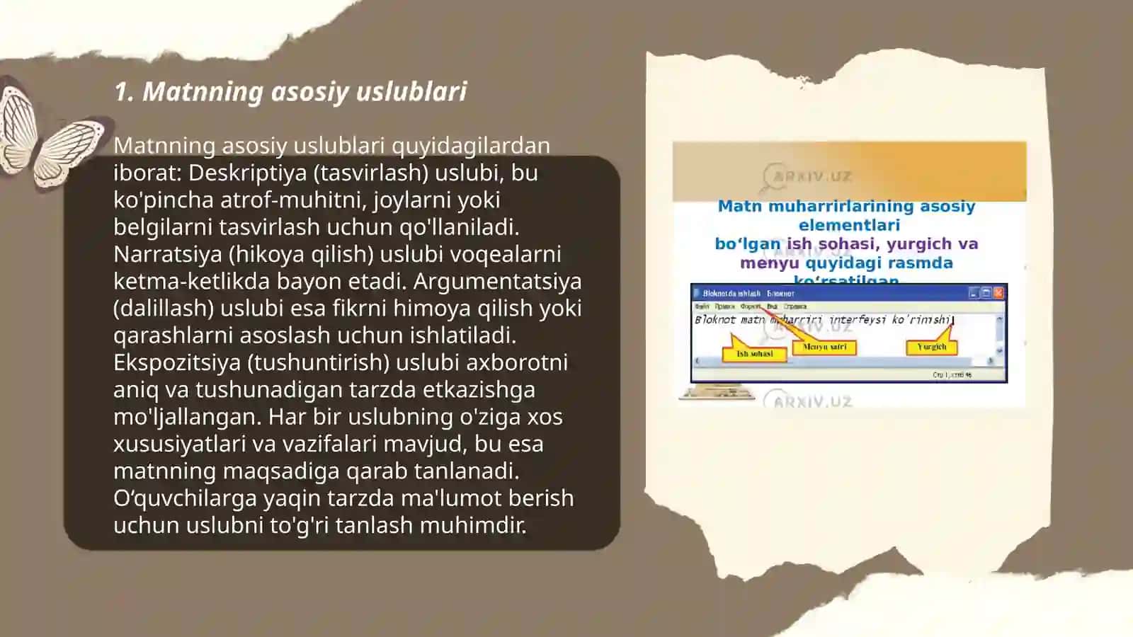 Matn uslublari va turlari 3